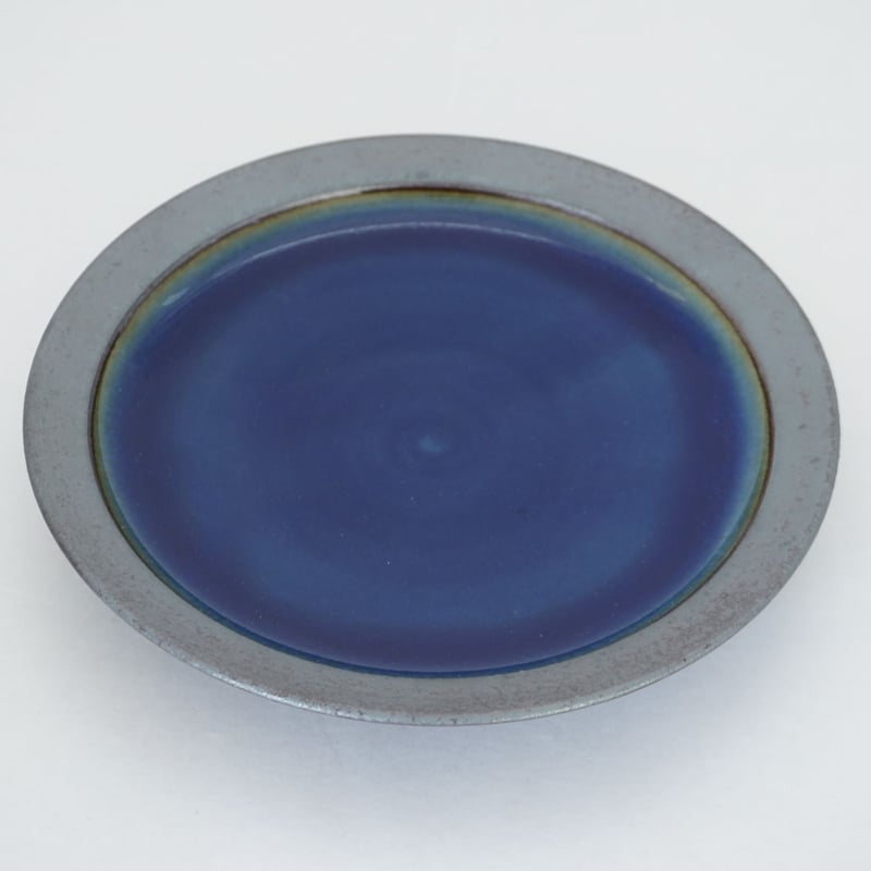 セット　出西窯　縁鉄砂呉須釉皿（7寸／約21㎝）呉須・縁鉄 縁鉄砂呉須釉皿（7寸／約21㎝）呉須・縁鉄 （01） | 出西窯 on