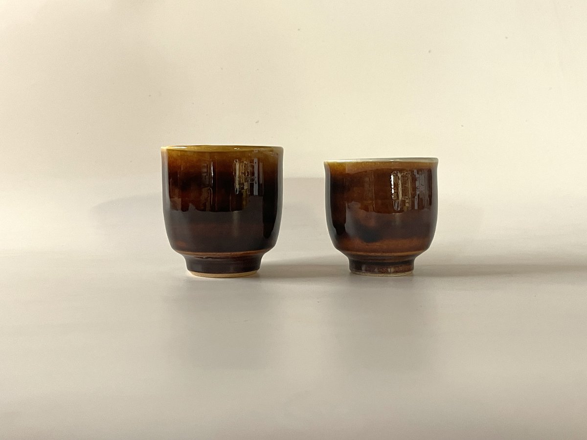 焼締め　湯呑み ３個 焼締め 湯呑み 3個