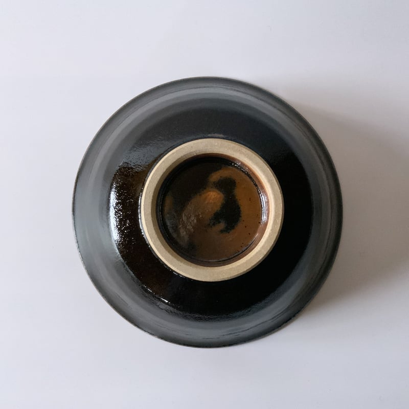 丼鉢（7寸／約21㎝）内外黒 （08） | 出西窯 on-line STORE