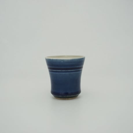 フリーカップ　呉須（口径約9cm・高さ約10cm)　（03）