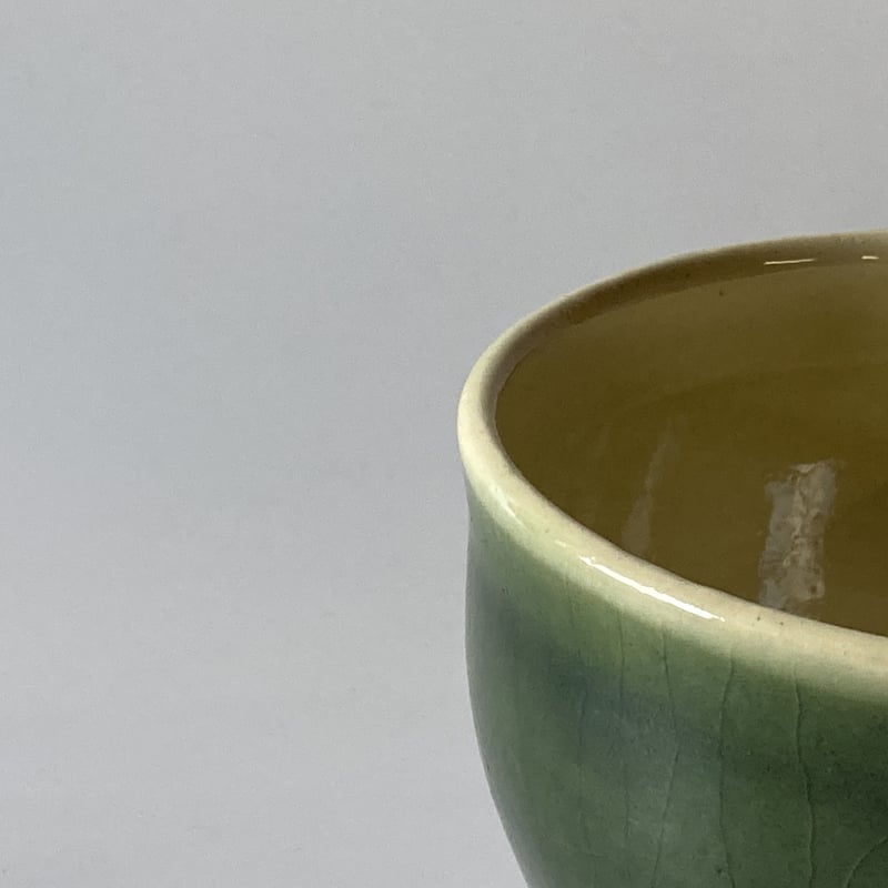 カフェオレボウル 緑（口径約12cm・高さ約8～8.5cm）（03） | 出西窯
