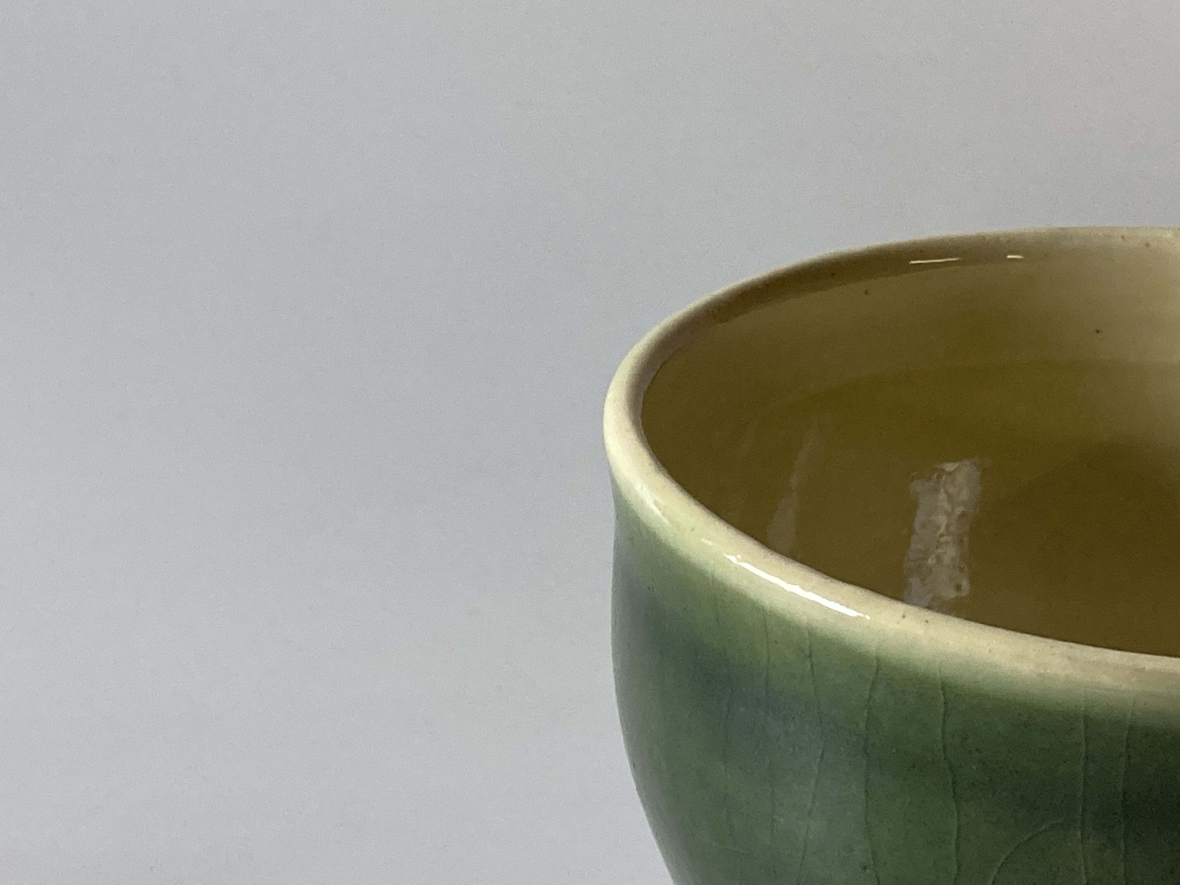 カフェオレボウル 緑（03） | 出西窯 on-line STORE