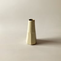 下面取筒花入（豆　高さ約11cm）白　（08）