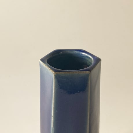面取筒花入（小　高さ約18cm）呉須＜限定3＞（08）