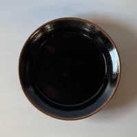 縁付平皿（8寸／約24㎝)）黒　（07）