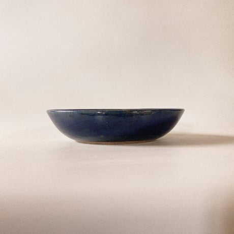 ロクロ楕円深皿（6寸／約22cm×15.5cm）  呉須　（03）