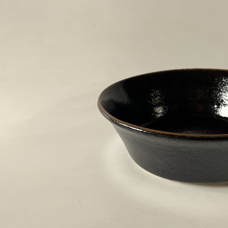 はたぞり切立鉢（6寸／約18㎝）黒　（07）
