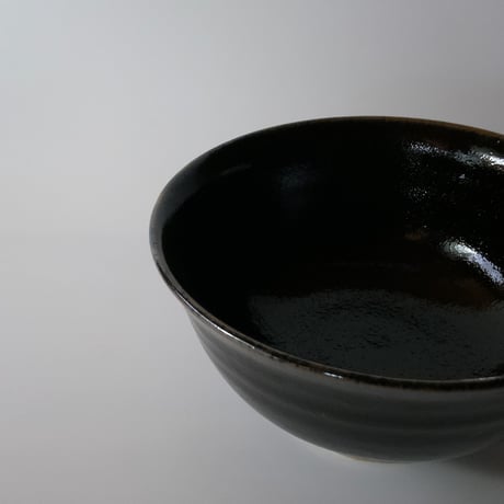 丼鉢（5寸／約15㎝）内外黒　（08）
