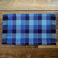 藍染　平織　テーブルセンター(約32cm×45cm)　（i-3）