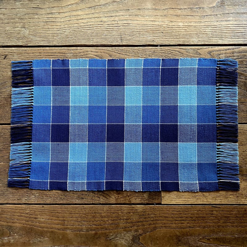 藍染 平織 テーブルセンター(約32cm×45cm) （i-3） | 出西窯 on-line