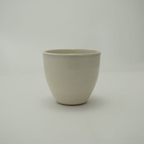 ウォーク型湯呑（小）白　（14）