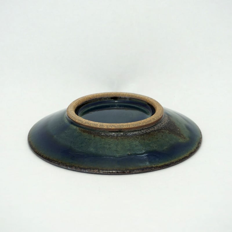 縁鉄砂呉須釉皿(3.5寸/約10.5㎝)呉須・縁鉄 (03) | 出西窯 縁鉄砂呉須釉皿(3.5寸/約10.5㎝)呉須・縁鉄 (03) | 出西窯