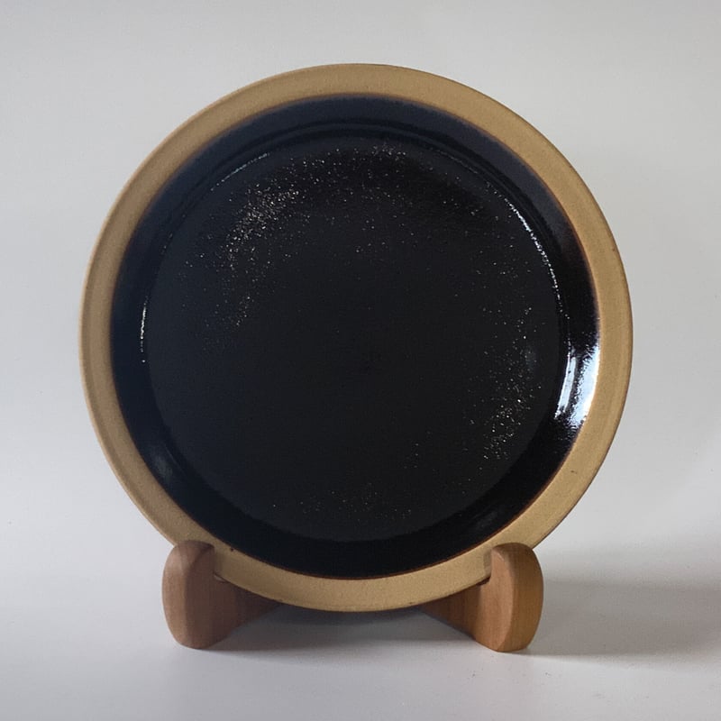 パン皿（7寸／約21cm）黒 （07） | 出西窯 on-line STORE