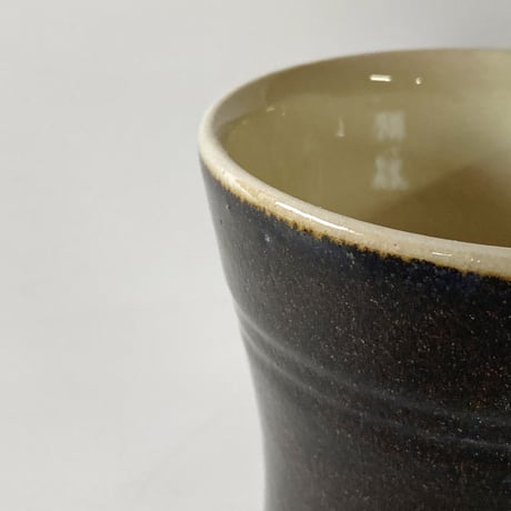 フリーカップ　黒（口径約9cm・高さ約10cm)　（03）