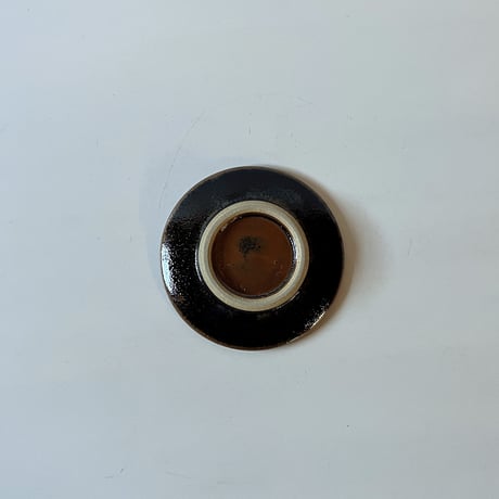 平皿（3.5寸／約10.5㎝）黒　（03）