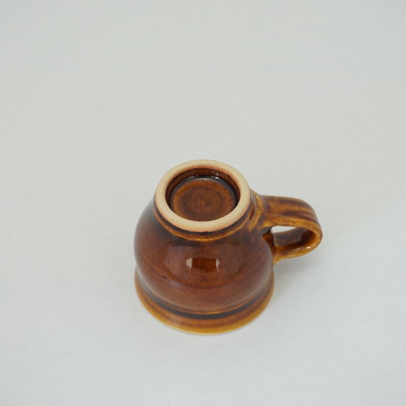 コーヒー碗・皿 飴 （01） | 出西窯 on-line STORE