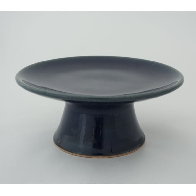 コンポート（6寸／約18cm・高さ8～8.5cm）呉須 （04） | 出西窯 on