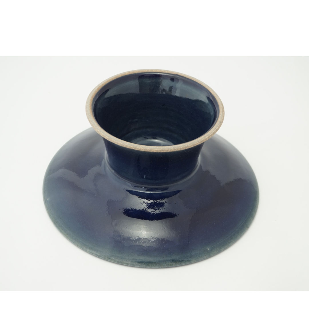 コンポート（6寸／約18cm・高さ8～8.5cm）呉須 （04） | 出西窯 on