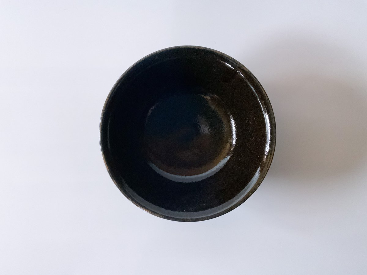 丼鉢（7寸／約21㎝）内外黒 （08） | 出西窯 on-line STORE
