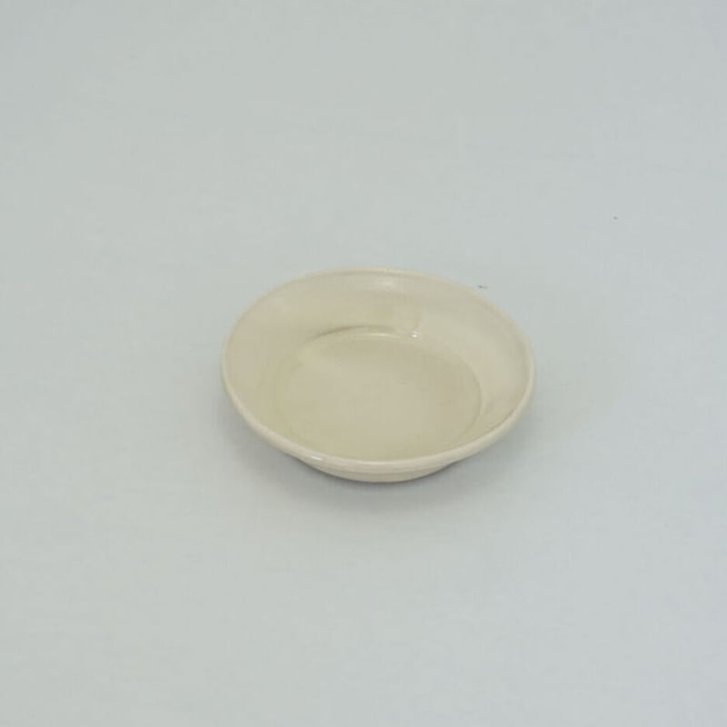 縁付平皿（3.5寸／約10.5㎝）白 （08） | 出西窯 on-line STORE