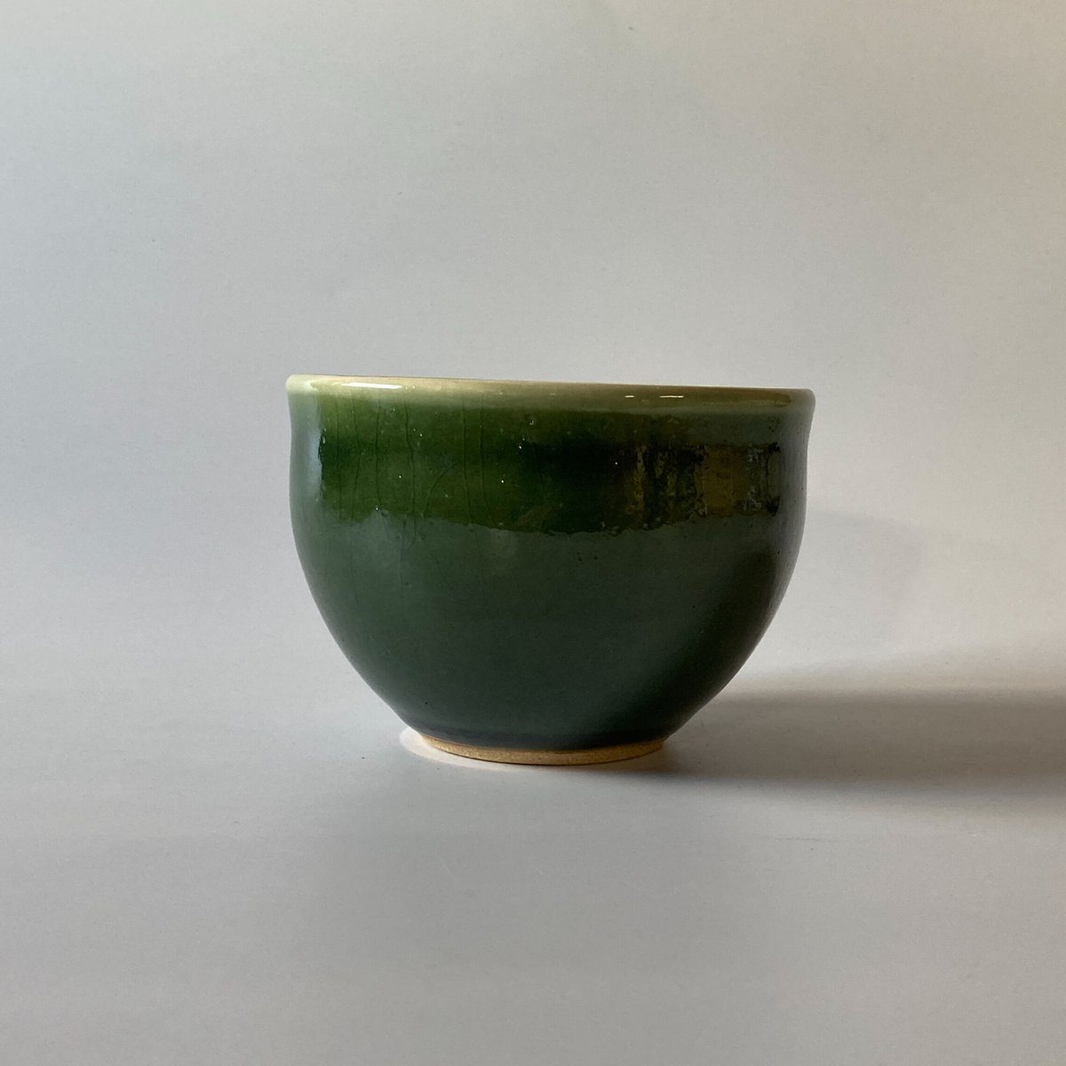 カフェオレボウル 緑（口径約12cm・高さ約8～8.5cm）（03） | 出西窯