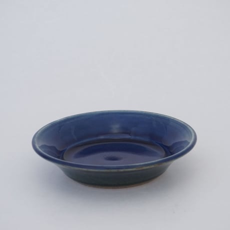 縁付平皿（5寸／約15㎝）呉須　（08）