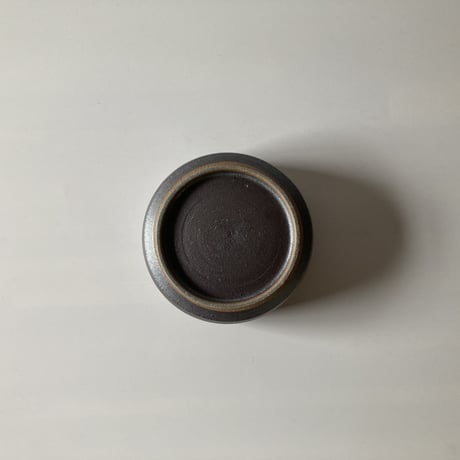 切立ドラ鉢（4寸／約12cm）呉須 ・外鉄　（07）