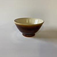 ご飯茶碗 （大　口径約12.5cm・高さ約6.5cm）飴　（08）