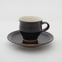 コーヒー碗・皿　黒　（01）