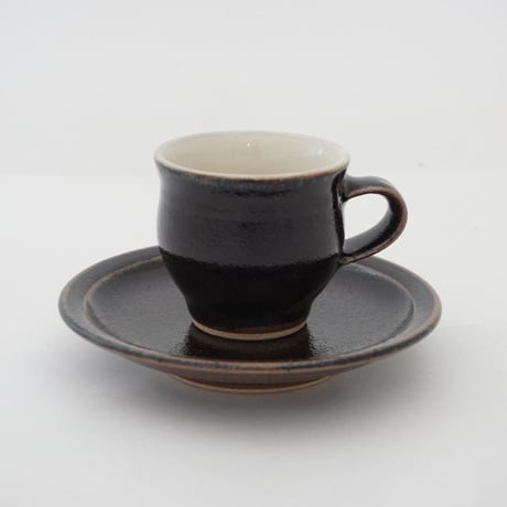 コーヒー碗・皿　黒　（01）
