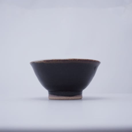 ご飯茶碗（小　口径約11.5cm・高さ約6cm）黒　（08）