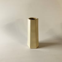 面取筒花入（小　高さ約18cm）白＜限定3個＞（08）