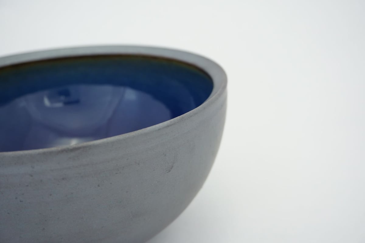 ボウル（4寸／約12cm）呉須・外鉄 （05） | 出西窯 on-line STORE