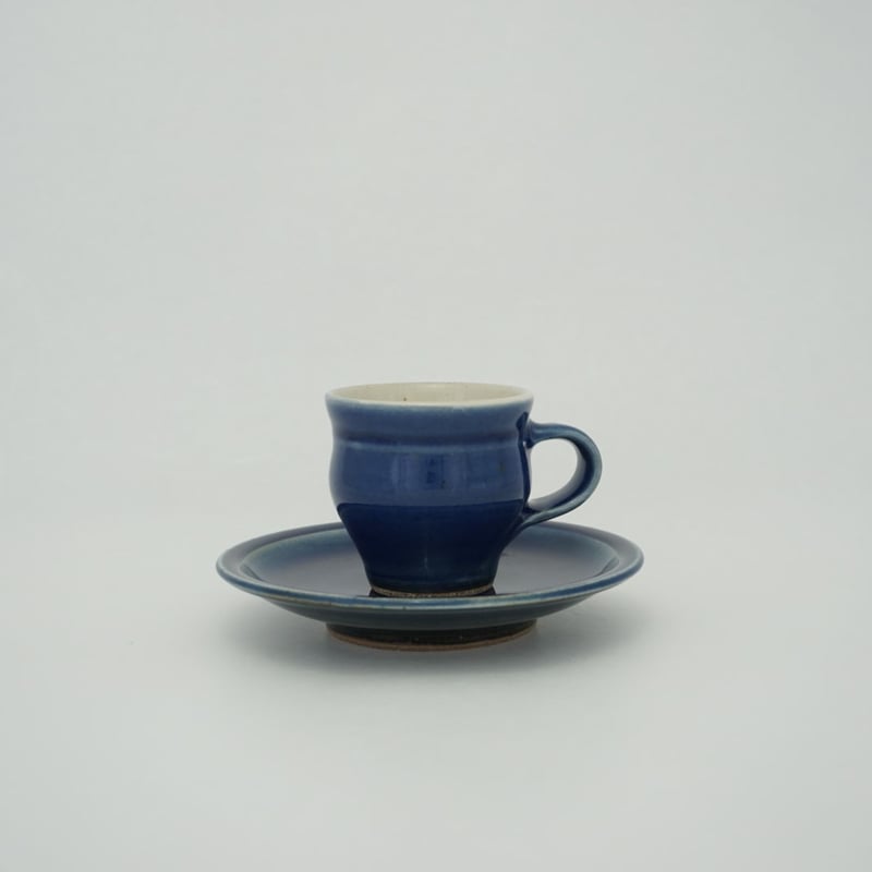 コーヒー碗・皿 呉須 （01） | 出西窯 on-line STORE