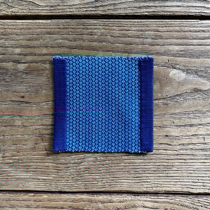 藍染 最小風通織 コースター 浅葱 （e-6-5） | 出西窯 on-line STORE