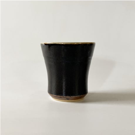 フリーカップ　黒（口径約9cm・高さ約10cm)　（03）
