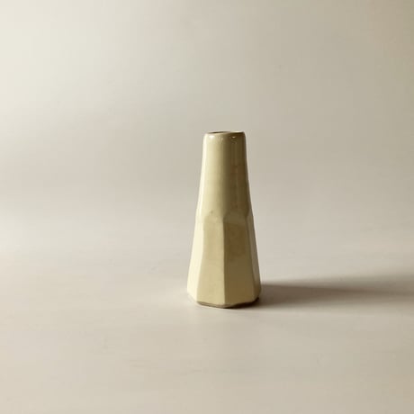 下面取筒花入（豆　高さ約11cm）白　（08）