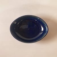 ロクロ楕円深皿（6寸／約22cm×15.5cm）  呉須　（03）