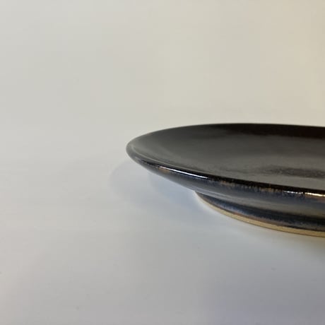 平皿（8寸／約24cm）黒　（04）