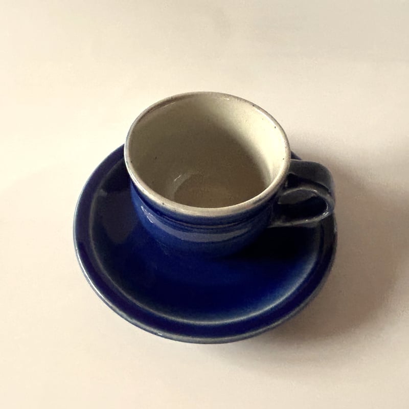 コーヒー碗・皿 呉須 （01） | 出西窯 on-line STORE