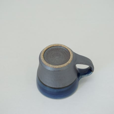 コーヒー碗・皿　下鉄呉須　（02）