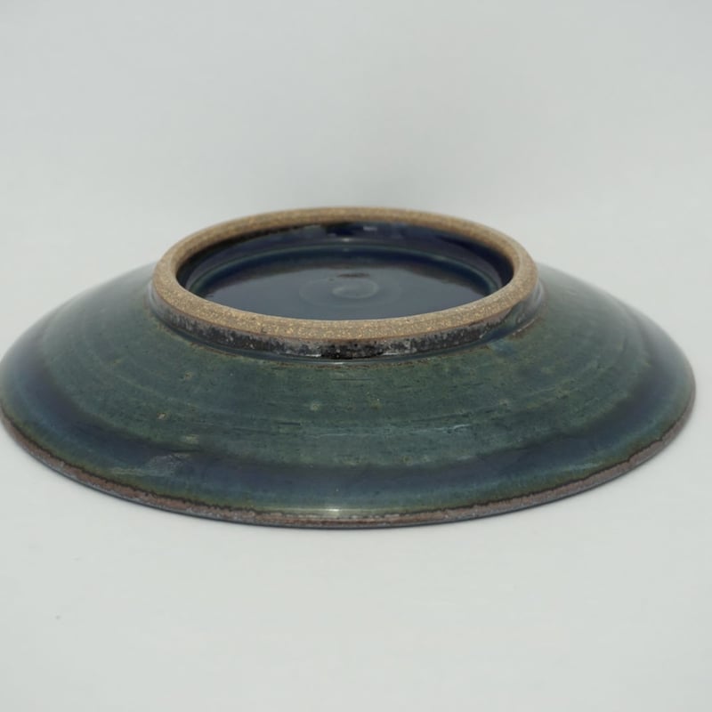 縁鉄砂呉須釉皿(7寸/約21㎝)呉須・縁鉄 (04) | 出西窯 on 縁鉄砂呉須釉皿(7寸/約21㎝)呉須・縁鉄 (04) | 出西窯 on
