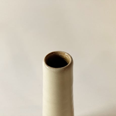 下面取筒花入（小　高さ約18cm）白（08）