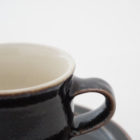コーヒー碗・皿　黒　（01）