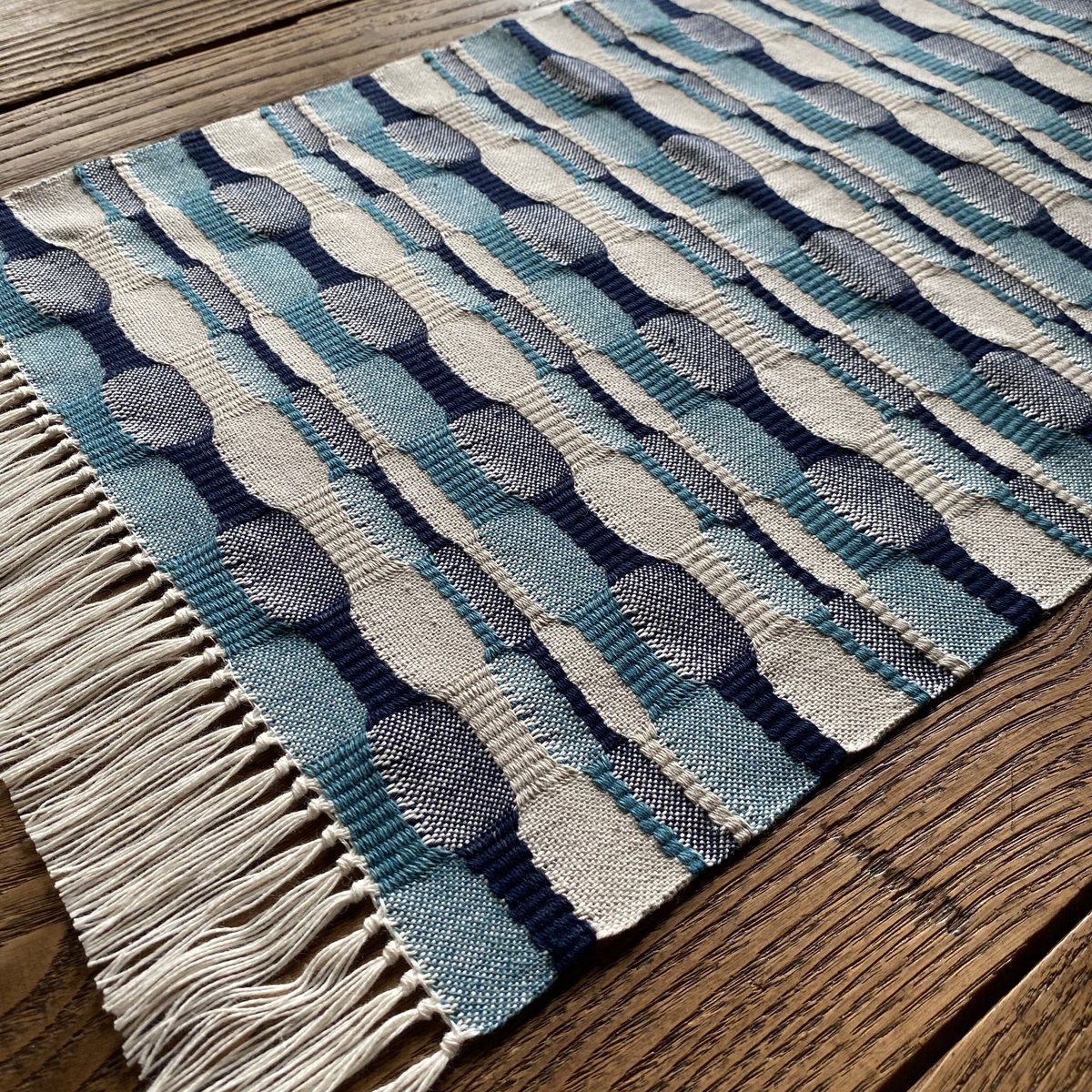 裂き織りテーブルセンター　昭和レトロ 裂き織りテーブルセンター 昭和レトロ 裂き織りテーブルセンター 昭和