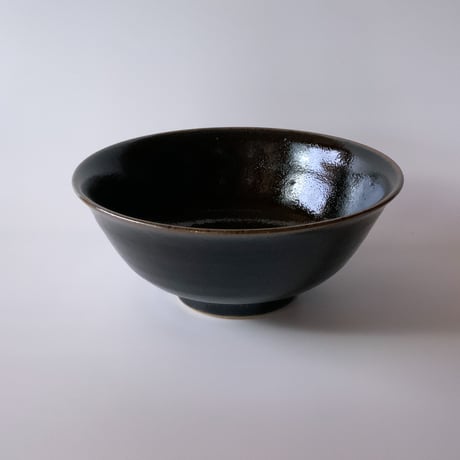 丼鉢（6寸／約18～19㎝）内外黒　（08）