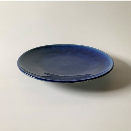 平皿（8寸／約24cm）呉須　（04）