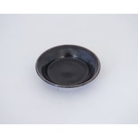 縁付平皿（3.5寸／約10.5㎝）黒　（08）