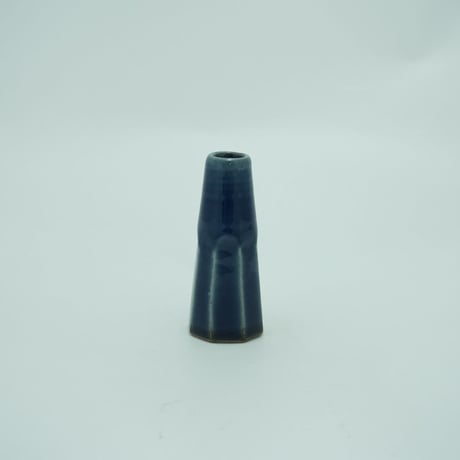 下面取筒花入（豆　高さ約11cm）呉須（08）