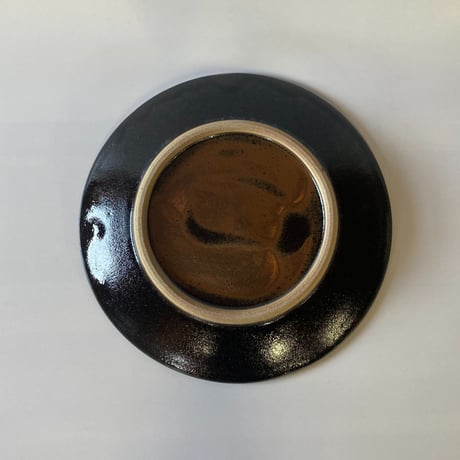 平皿（8寸／約24cm）黒　（04）